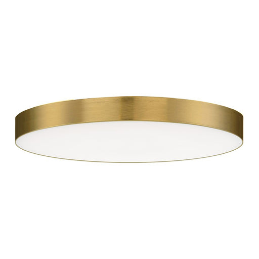 Maxim Lighting Trim 1 Light 1.5" Flush Mount, Satin Brass/White - 57670WTSBR