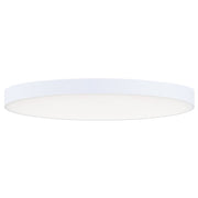 Maxim Lighting Trim 16" Round LED Flush Mount 3000K, White/White