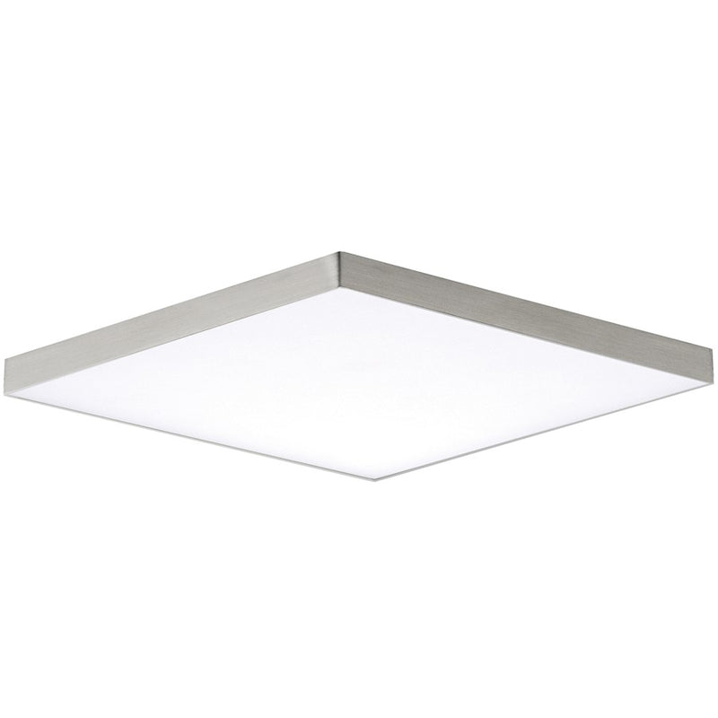Maxim Lighting Trim 15.5" Square LED Flush Mount 3000K, Nickel/White