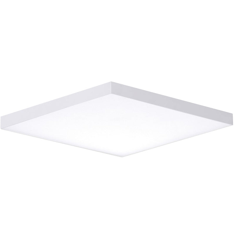 Maxim Lighting Trim 15.5" Square LED Flush Mount 3000K, White/White