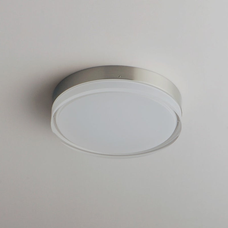 Maxim Lighting Illuminaire II 7"Round 15W LED Flush, Nickel