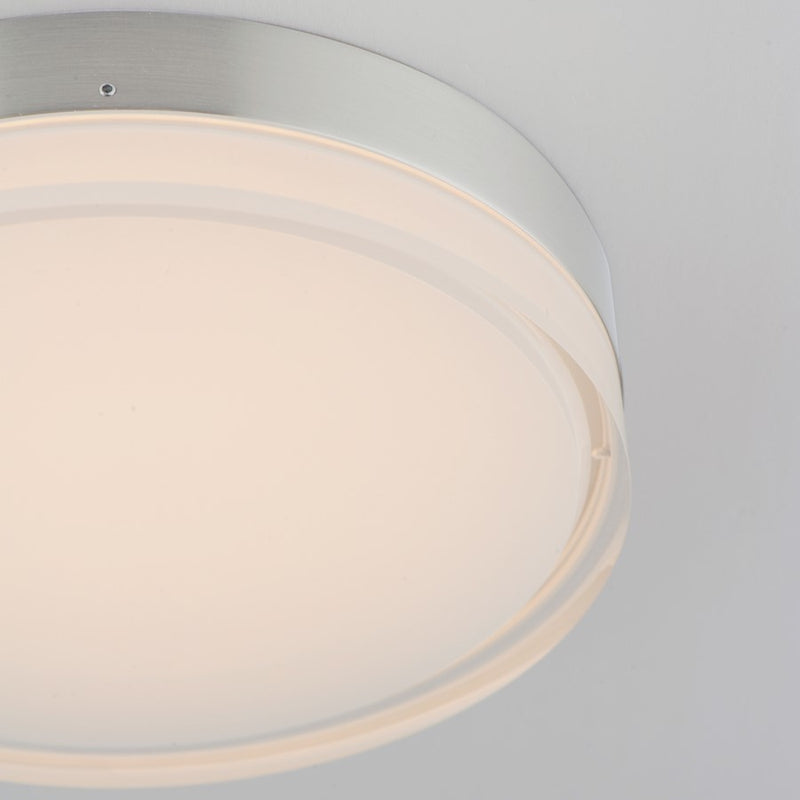 Maxim Lighting Illuminaire II 7"Round 15W LED Flush, Nickel