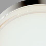 Maxim Lighting Illuminaire II 7"Round 15W LED Flush, Nickel