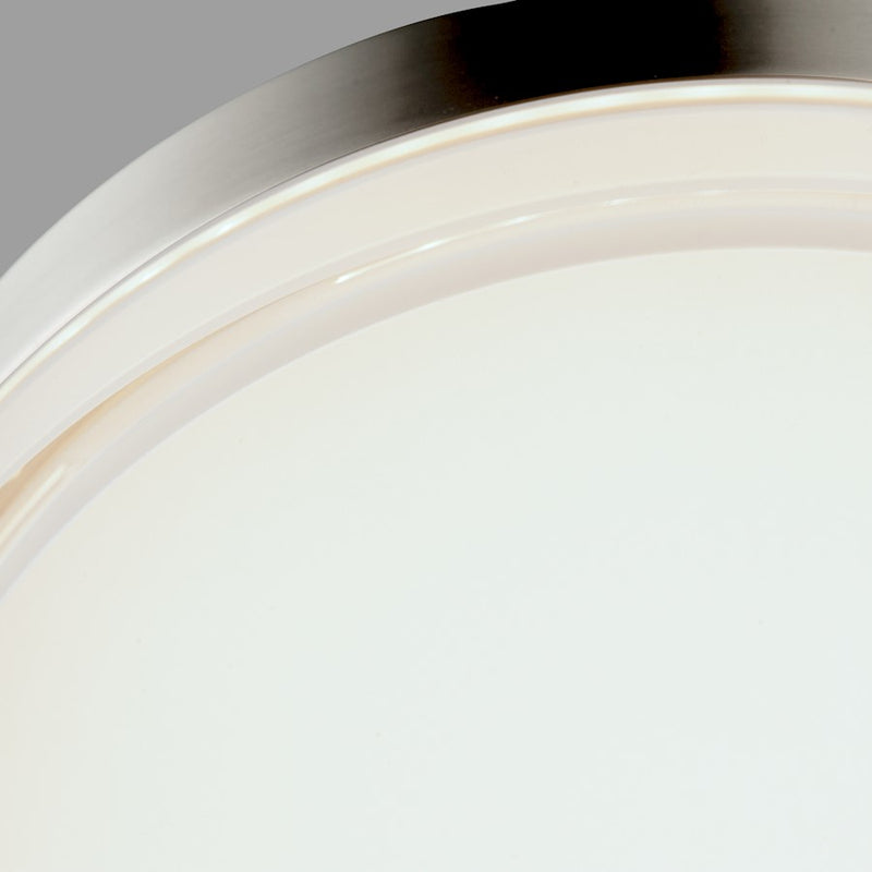 Maxim Lighting Illuminaire II 7"Round 15W LED Flush, Nickel