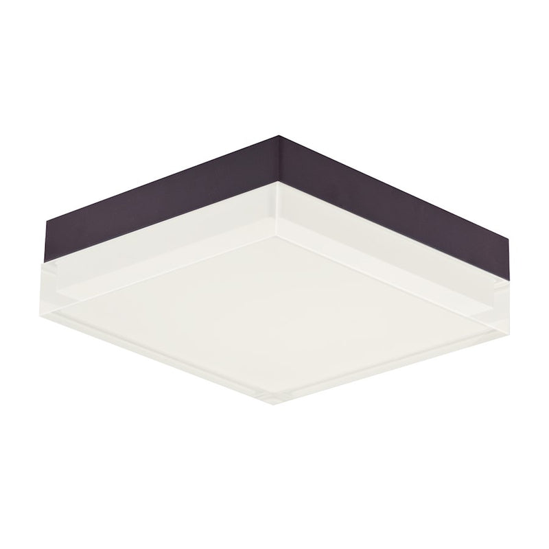Maxim Lighting Illuminaire II 6.5"Square 15W LED Flush, Bronze