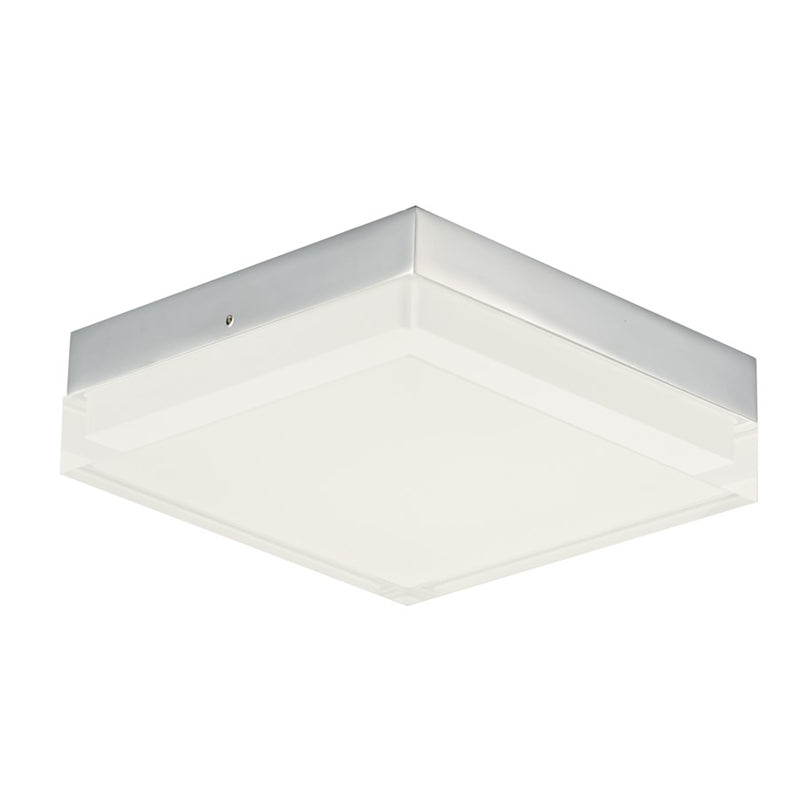 Maxim Lighting Illuminaire II 6.5"Square 15W LED Flush, Chrome