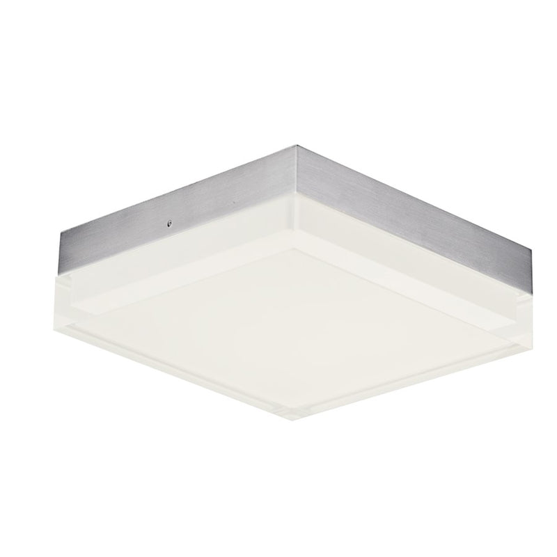 Maxim Lighting Illuminaire II 6.5"Square 15W LED Flush, Nickel