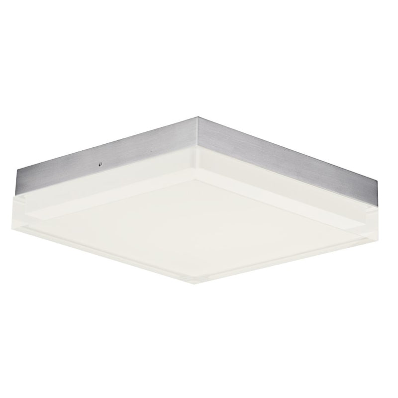 Maxim Lighting Illuminaire II 8.5"Square 18W LED Flush, Nickel