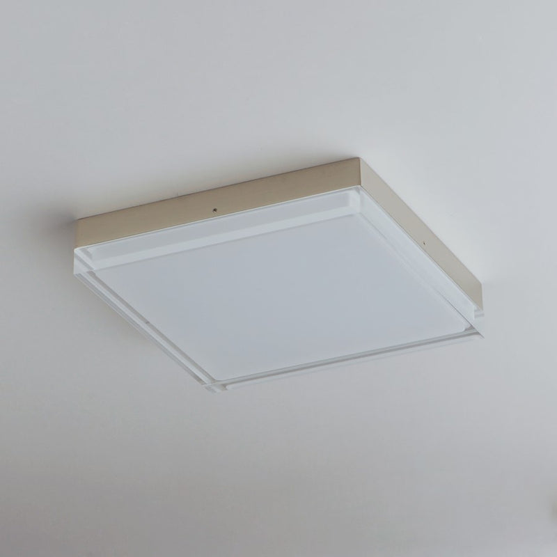 Maxim Lighting Illuminaire II 8.5"Square 18W LED Flush, Nickel