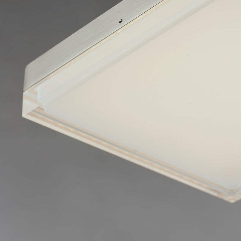 Maxim Lighting Illuminaire II 8.5"Square 18W LED Flush, Nickel