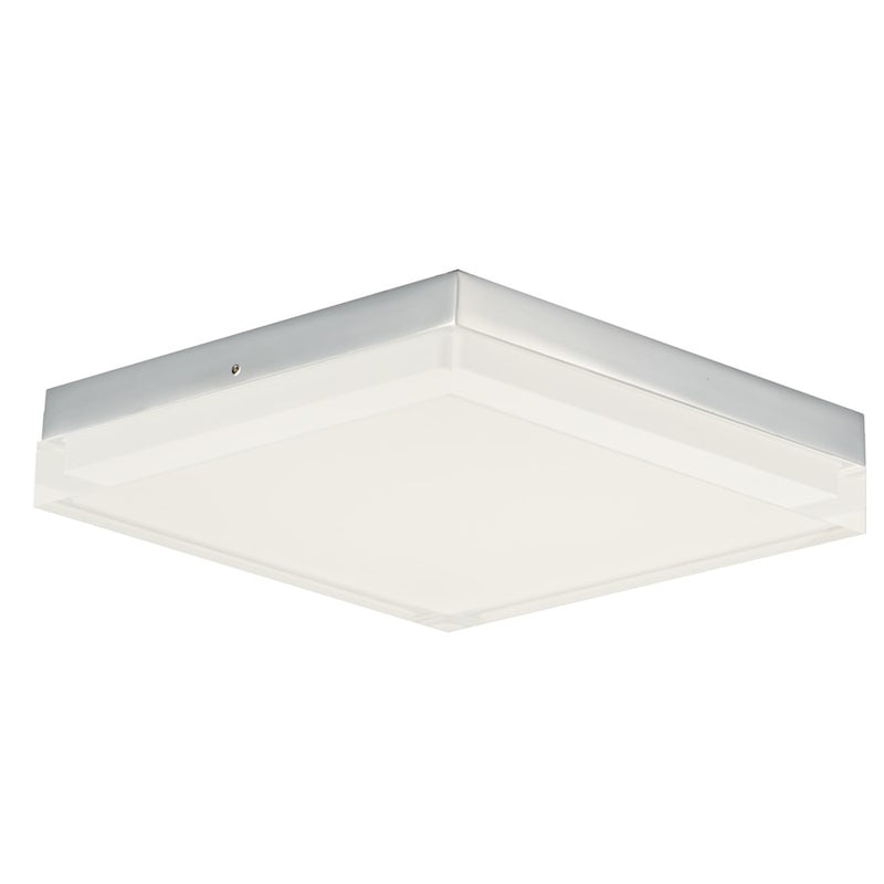 Maxim Lighting Illuminaire II 10.5"Square 20W LED Flush, Chrome