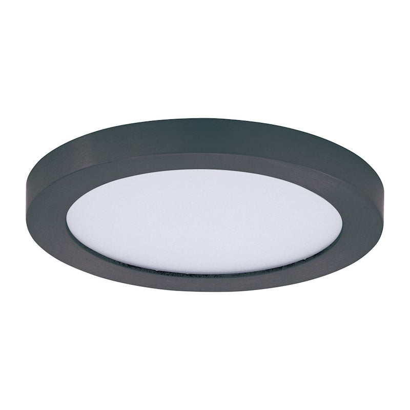 Maxim Lighting Chip 5" 12W Round LED Flush Mount, Black/White