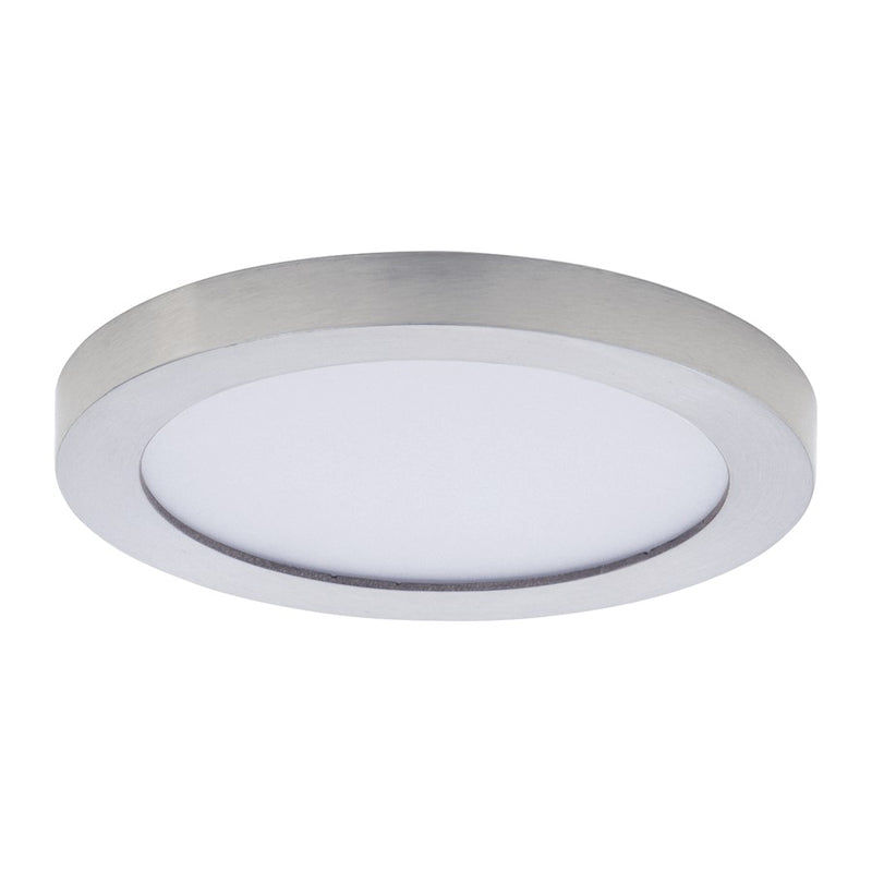 Maxim Lighting Chip 5" 12W round LED 1-Light Flush Mount in Satin Nickel