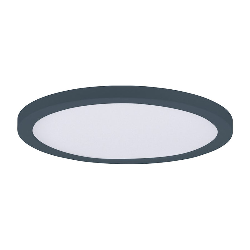 Maxim Lighting Chip 7" 15W Round LED Flush Mount, Black/White