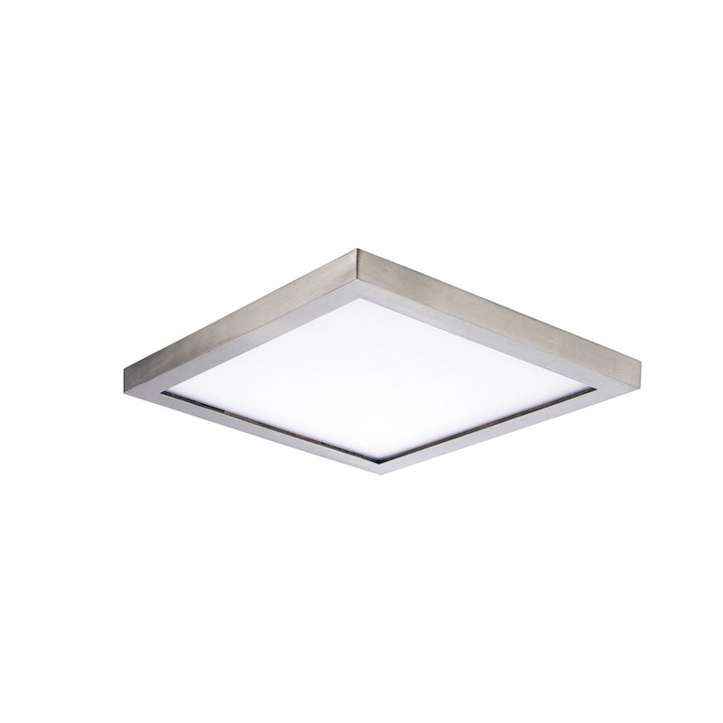 Maxim Lighting Chip 5" 12W square LED 1-Light Flush Mount in Satin Nickel