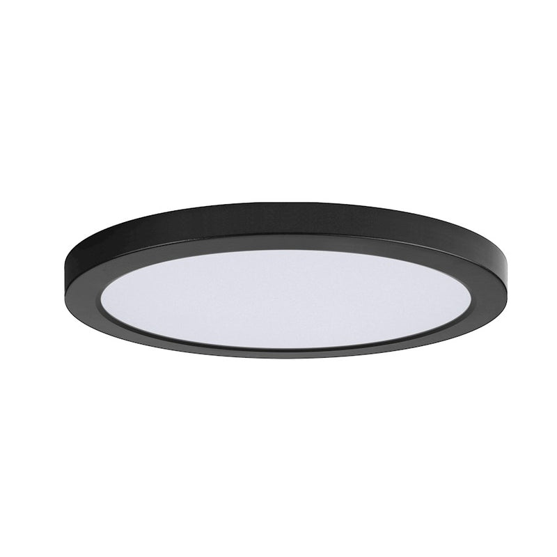 Maxim Lighting Chip 1Lt 12" 22W Round LED Flush Mount, Black/White