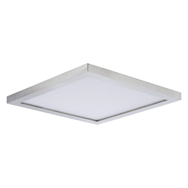 Maxim Lighting Chip 6.5" 15W square LED 1-Light Flush Mount in Satin Nickel