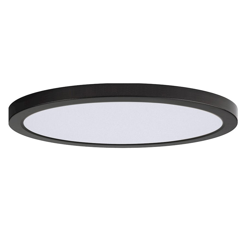 Maxim Lighting Chip 1Lt 16" 32W Round LED Flush Mount, Black/White
