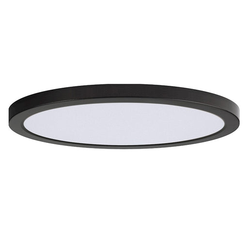 Maxim Lighting Chip 1Lt 16" 32W Round LED Flush Mount, Black/White - 57698WTBK