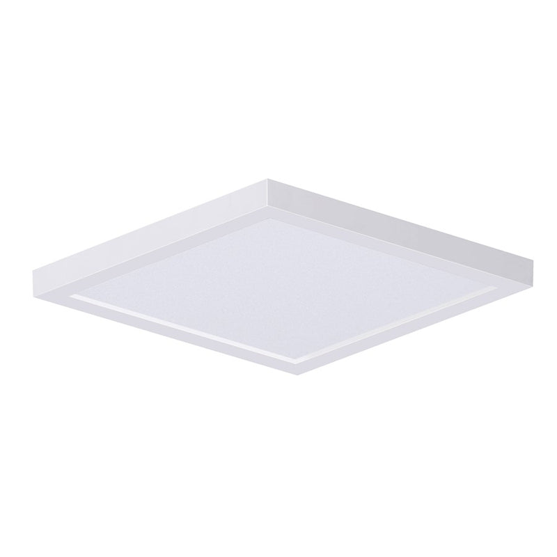Maxim Lighting Chip 9" 18W Square LED Flush Mount, White/White