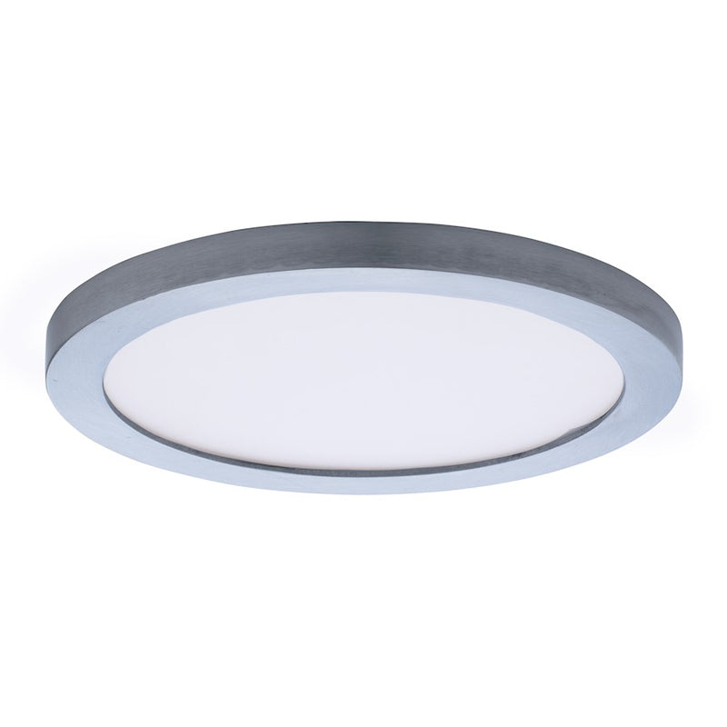 Maxim Lighting 7' Wafer LED Flush Mount, Satin Nickel/White