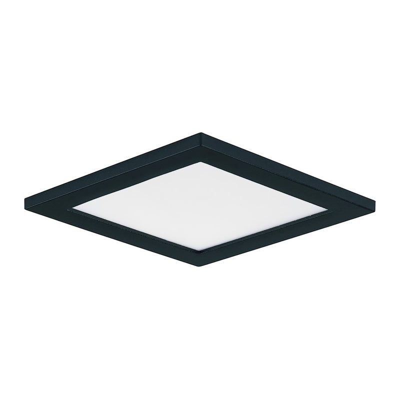 Maxim Lighting Wafer 4.5" Square LED Wall/Flush, 3000K, Black/White