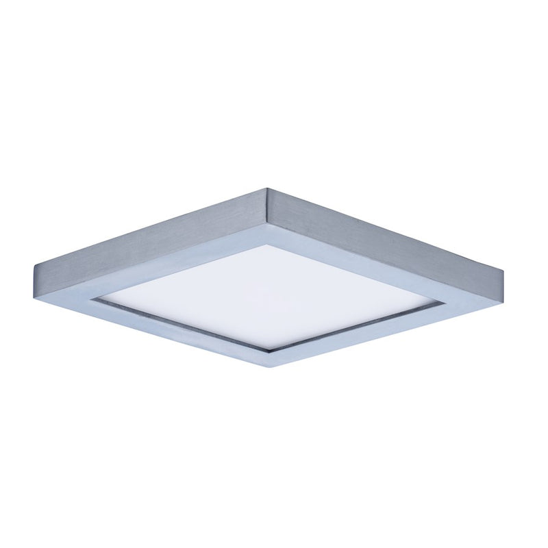 Maxim Lighting 4.5' Wafer LED Flush Mount, Satin Nickel/White