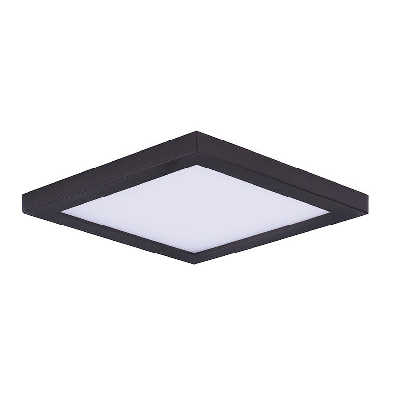 Maxim Lighting 6.25' Wafer LED Flush Mount, Bronze/White
