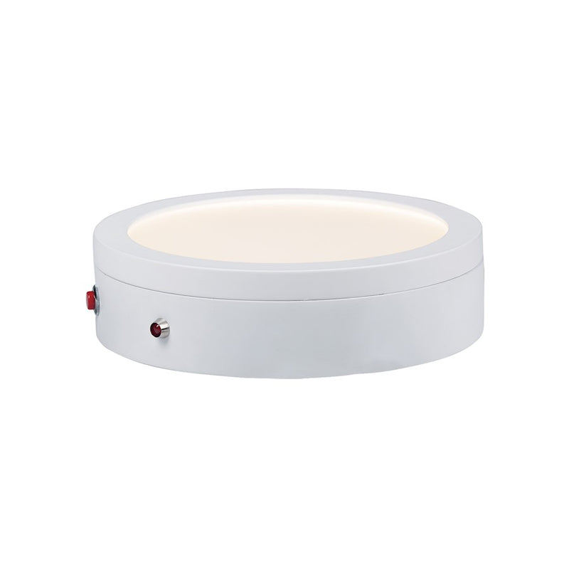 Maxim Lighting Wafer LED 7" RD w/Emergency Back Up, White
