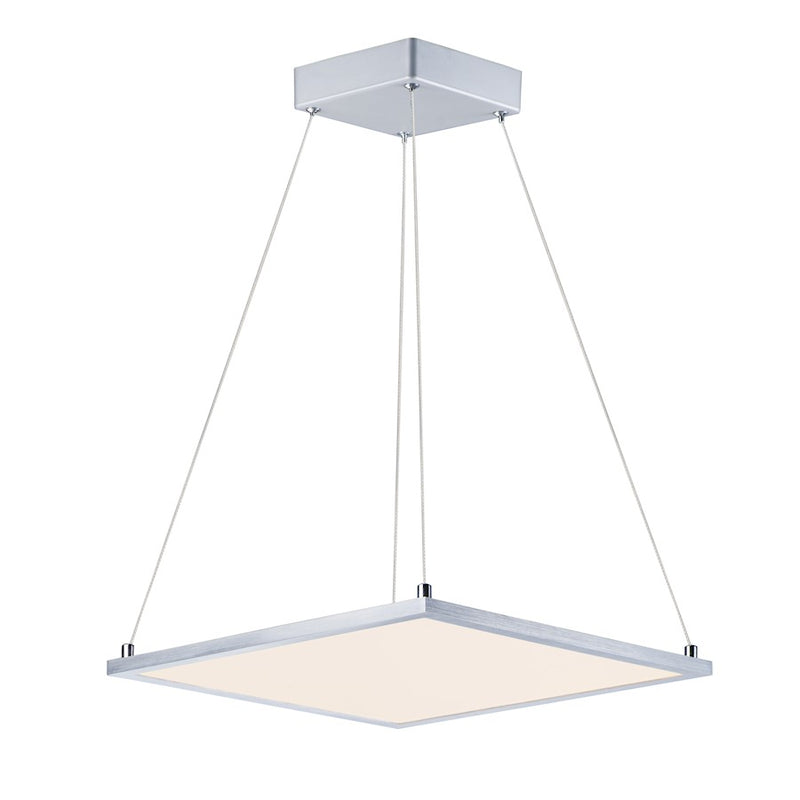 Maxim Lighting Wafer LED 1-Light 15" Square Pendant 3000K, Nickel