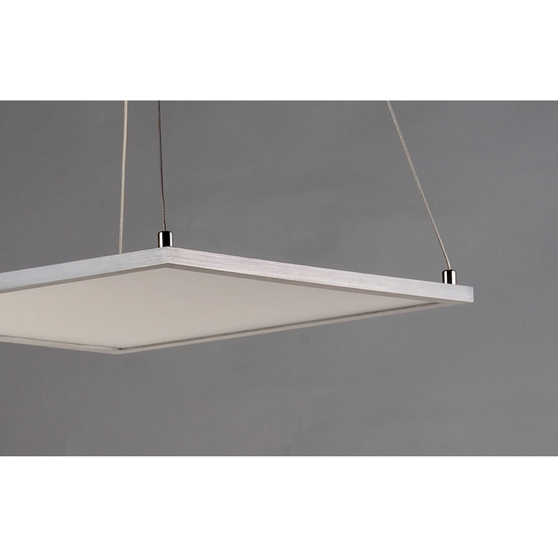 Maxim Lighting Wafer LED 1-Light 15" Square Pendant 3000K, Nickel