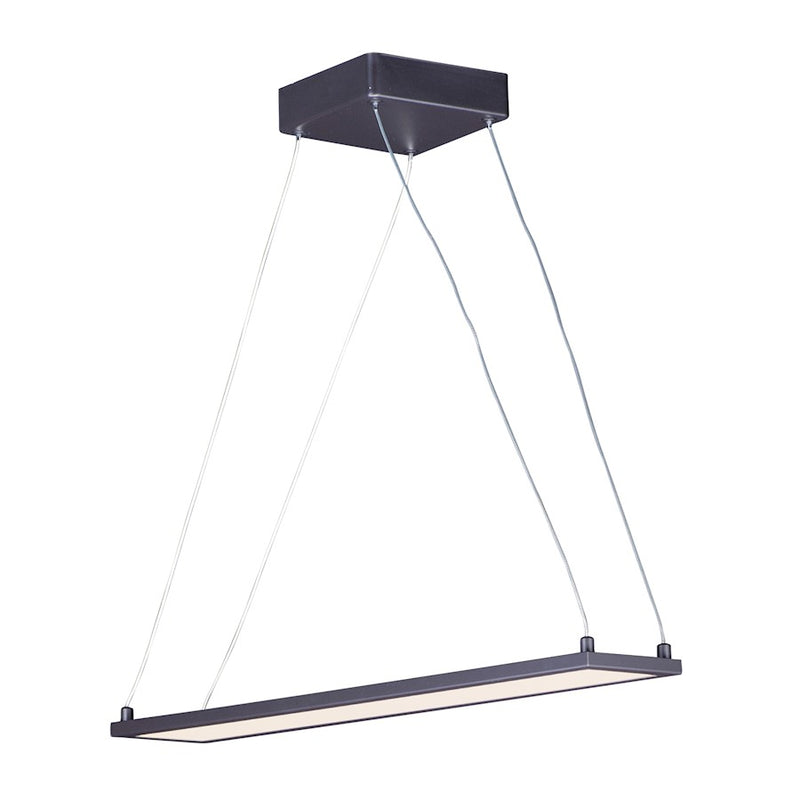 Maxim Lighting Wafer LED 24" Linear Pendant 3000K, Bronze