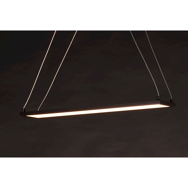 Maxim Lighting Wafer LED 24" Linear Pendant 3000K, Bronze