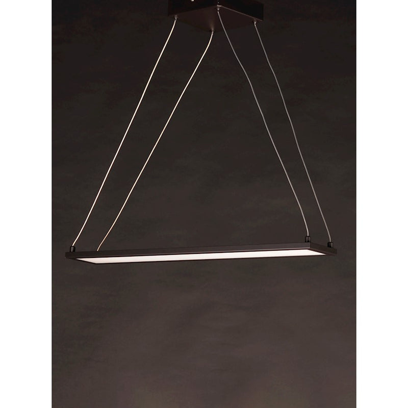 Maxim Lighting Wafer LED 24" Linear Pendant 3000K, Bronze