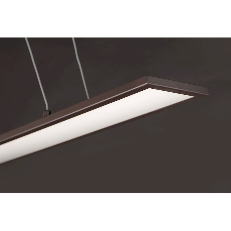 Maxim Lighting Wafer LED 24" Linear Pendant 3000K, Bronze