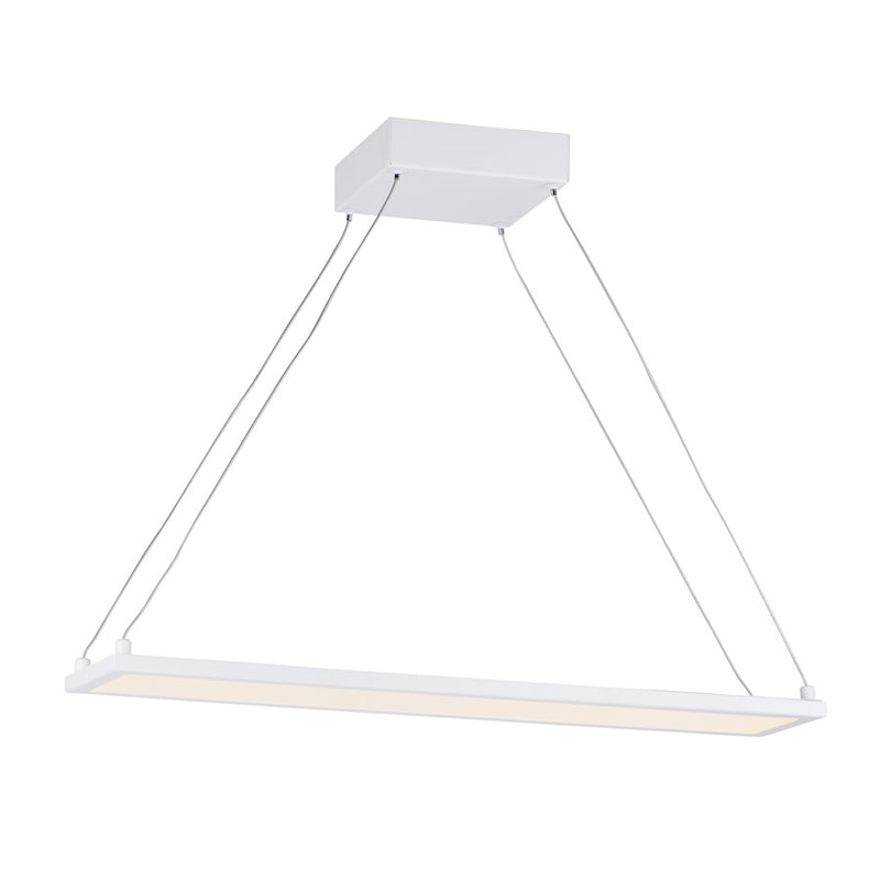 Maxim Lighting Wafer LED 24" Linear Pendant 3000K, White