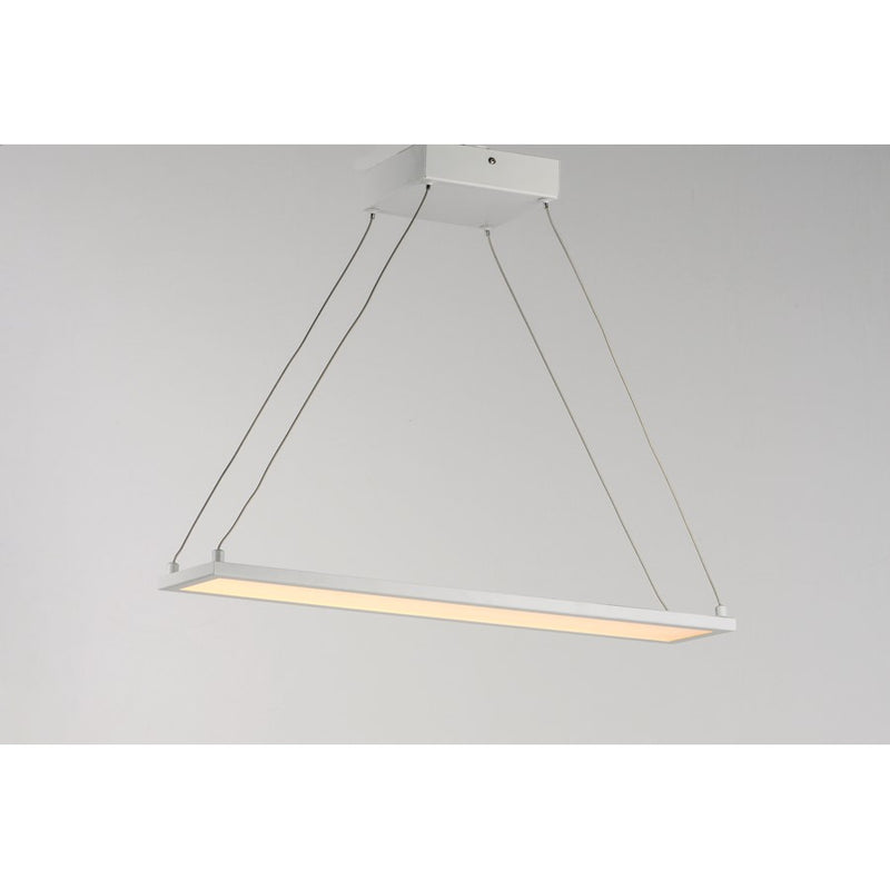 Maxim Lighting Wafer LED 24" Linear Pendant 3000K, White