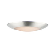 Maxim Lighting Diverse Direct LED 1-Light 9" Flush Mount 3000K Non-T24 in Satin Nickel