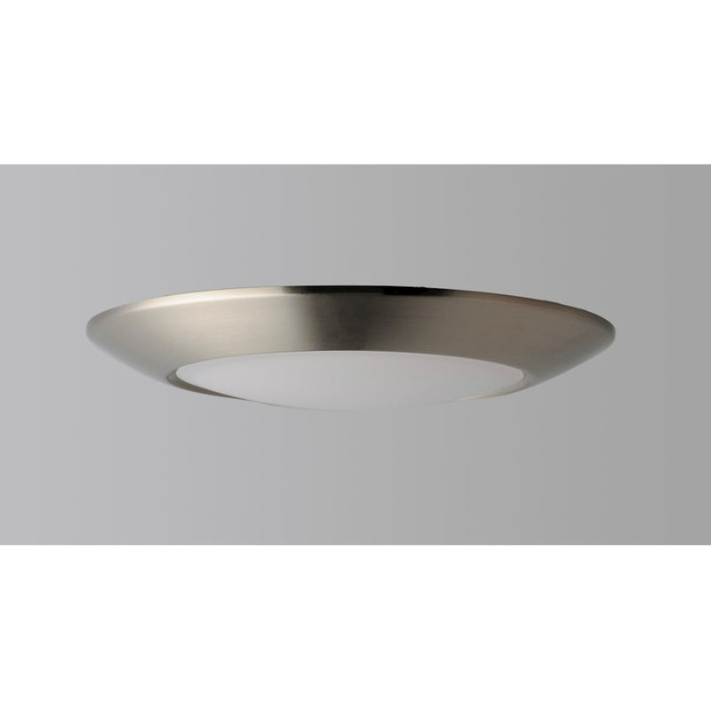 Maxim Lighting Diverse Direct LED 1-Light 9" Flush Mount 3000K Non-T24 in Satin Nickel
