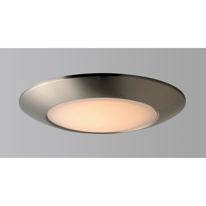 Maxim Lighting Diverse Direct LED 1-Light 9" Flush Mount 3000K Non-T24 in Satin Nickel