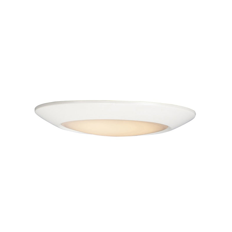Maxim Lighting Diverse 1 Light 9" LED Flush Mount/5CCT, White/White