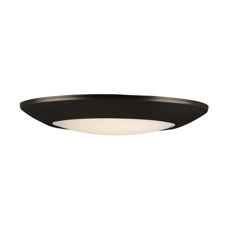 Maxim Lighting Diverse 1Lt 13" LED Flush Mount 3000K, Bronze/White
