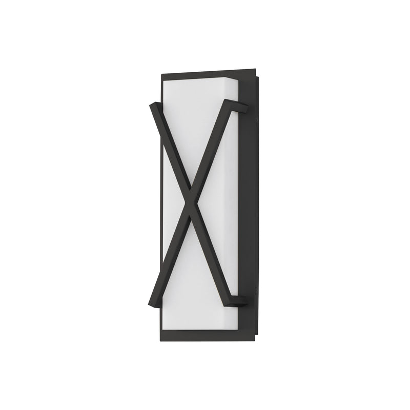 Maxim Lighting Dexter 1 Light 14" Wall Sconce, Black/White