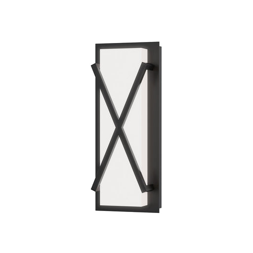 Maxim Lighting Dexter 1 Light 14" Wall Sconce, Black/White - 57941WTBK