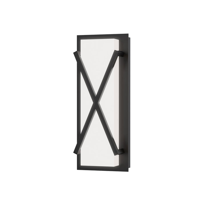 Maxim Lighting Dexter 1 Light 14" Wall Sconce, Black/White - 57941WTBK