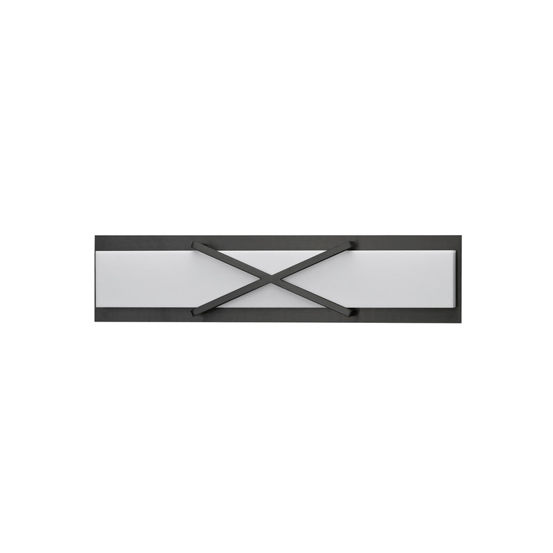 Maxim Lighting Dexter 1 Light 24" Wall Sconce, Black/White