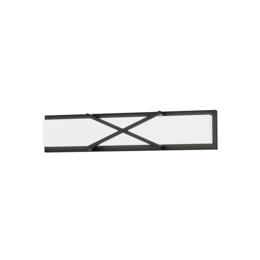 Maxim Lighting Dexter 1 Light 24" Wall Sconce, Black/White - 57942WTBK