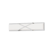 Maxim Lighting Dexter 1 Light 24" Wall Sconce, Satin Nickel/White - 57942WTSN