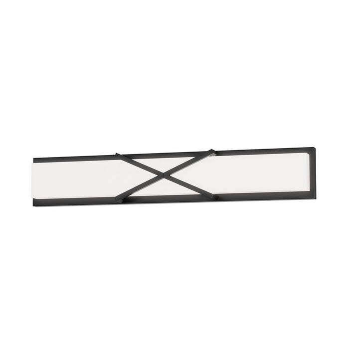 Maxim Lighting Dexter 1 Light 30" Wall Sconce, Black/White - 57943WTBK