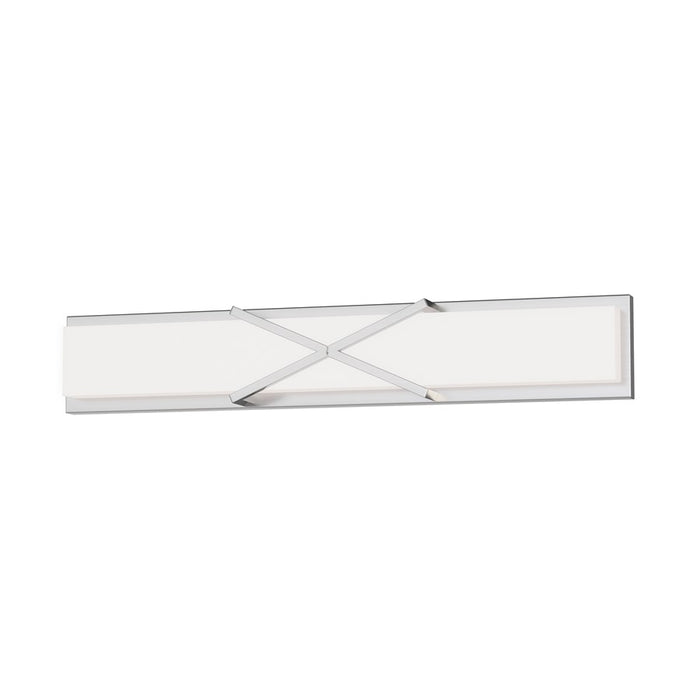 Maxim Lighting Dexter 1 Light 30" Wall Sconce, Satin Nickel/White - 57943WTSN